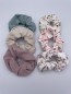 Preview: scrunchie-scrunchies-little-large hellbeige rote blumenwiese hellbeige-meergruen-altrosa-natural-beige-bluetenzauber-blumenwiese-