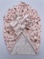 Preview: Turban Knoten Turbanknoten turbanmütze vertraeumte blume weiß rot rosa