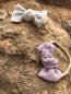 Preview: Haarband Schleifenhaarband Schleife natural mood hellbeige altrosa