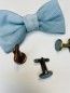 Preview: -fliege-band-jungen-aquarell blau
