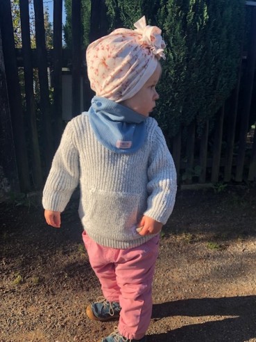 Turban Knoten Turbanknoten turbanmütze vertraeumte blume weiß rot rosa