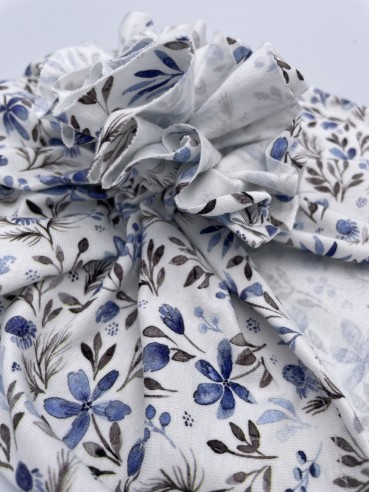Turban-Freestyle-freestyleturban-blau blaue blumen blume