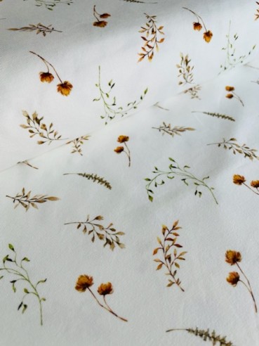 baumwolljersey-stoffe-blätter und Pflanzen