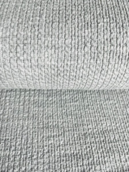 Mini Zopfmuster Jersey hellgrau
