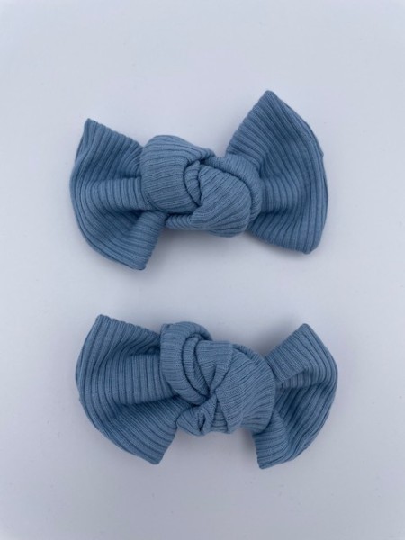 haarspange krokodil alligator hellblau ribstrick baumwoll jersey