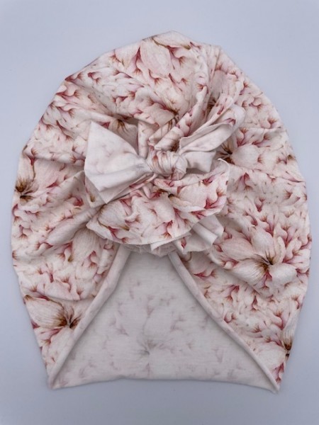 mixTurban Knoten Turbanknoten turbanmütze vertraeumte blume weiß rot rosa