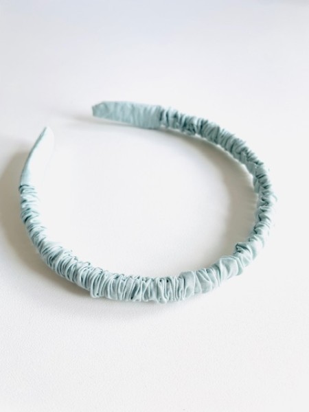 scrunchie haarreifen meergrün baumwolle slim
