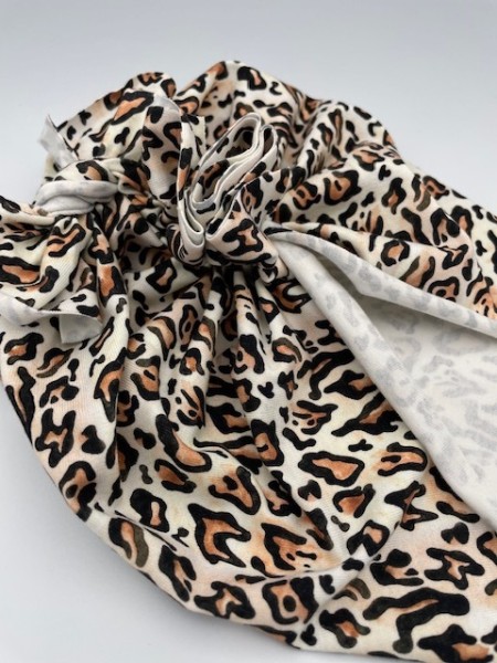 Turban Knoten Turbanknoten mixturban turbanmütze leopard leopardenmuster