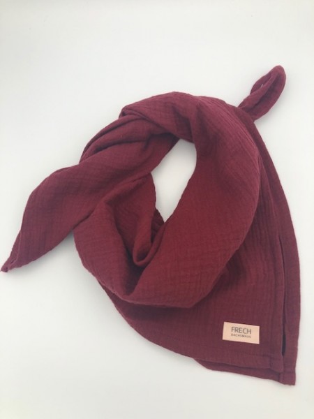 ocker hellbeige spätsommer blütenzauber eukalyptus bouquetweiches Musselin Kuschel-/Spucktuch Halstuch bordeaux