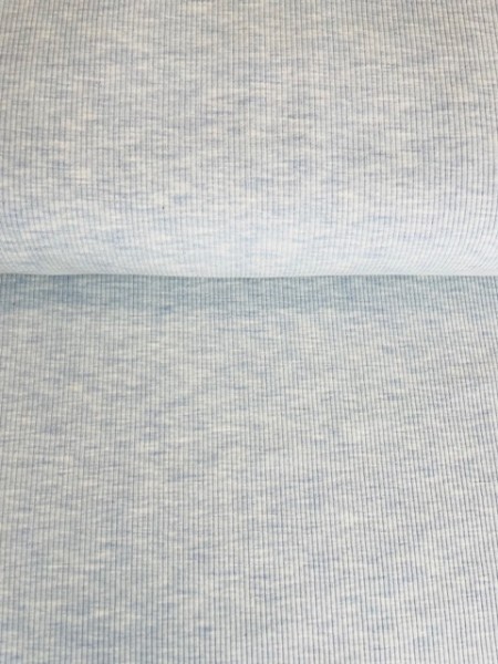 hellblau blau rippen jersey ripp natürlich stoff ribstrick  jersey