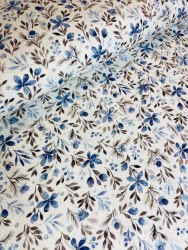 baumwolljersey stoffe blaue blumen