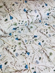 baumwolljersey-stoffe blaue schmetterlinge