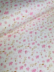 blumen rose rosé digital druck stoff baumwolljersey jersey