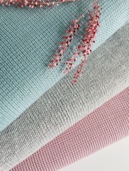 Mini Zopfmuster Jersey altrosa