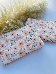 quitte frühlingsblume ökotex 100 baumwolle kosmetiktasche