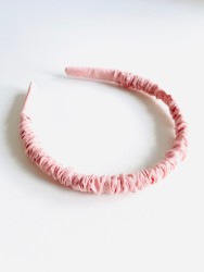 scrunchie haarreifen altrosa baumwolle slim