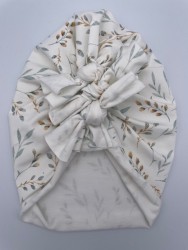 Turban Knoten Turbanknoten turbanmütze weidenzweig weiden zweig mint weiß beige