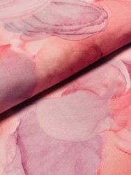 Blütenzauber baumwolljersey jersey stoff rosa