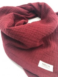 ocker hellbeige spätsommer blütenzauber eukalyptus bouquetweiches Musselin Kuschel-/Spucktuch Halstuch bordeaux